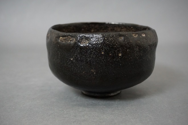 楽吉左右衛門 四代 一入 黒茶碗 十五代極箱 鵬雲斎大宗匠箱 銘 巌