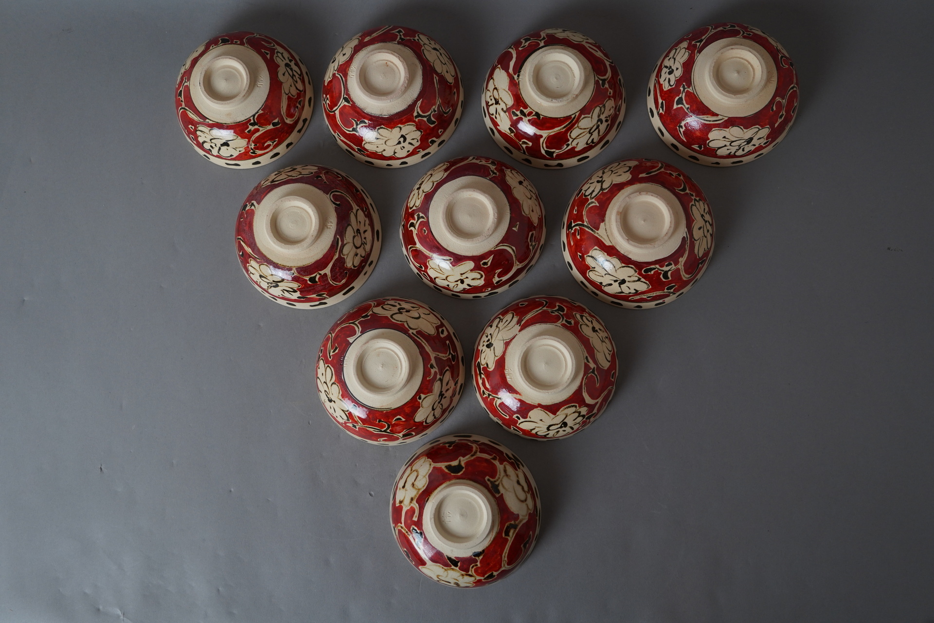 九代 白井半七 乾山写菊寿 向付】10客: Journal of FUJII KOUNDO